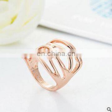 Lostpiece 2017 New Arrival Fashion Irregular Bird Nest Women Rose Gold Ring 316L Stainless Steel Finger Ring Jewelry