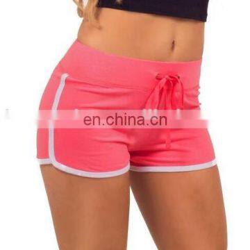 Wholesale price summer hot 100 % cotton women sports Yoga shorts