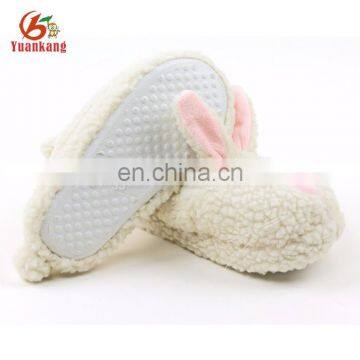 Hot sale cute plush bunny rabbit stuffed slippers