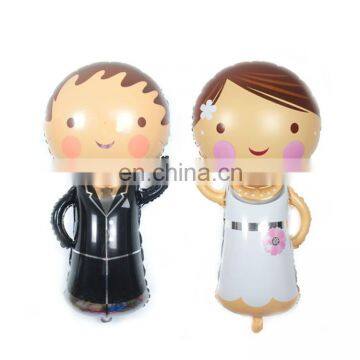 wedding day bride and groom wedding decoration aluminum balloon