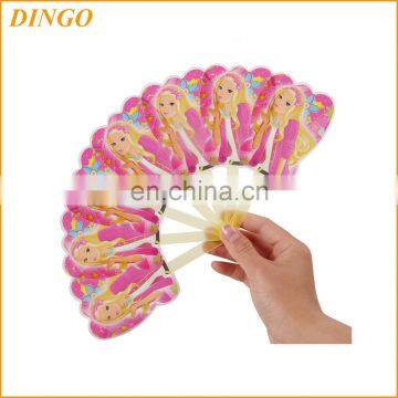 PP Hand fans factory promotional handfan with handle