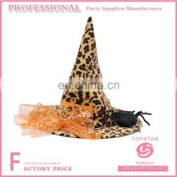 Buy leopard luminaries witch hat spider decorated on the hats for halloween