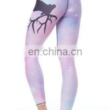 young girl women yoga wear tights tie dyed print fitness leggings cute