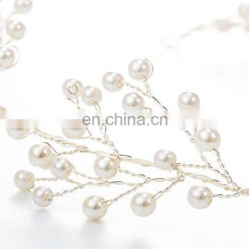 Amelie Wedding Hair Accessory Bridal Hair Vine Pearl Cluster Headpieces Wedding Hair Halo Bridal Jewelry Baby's Breath Headband photo-6