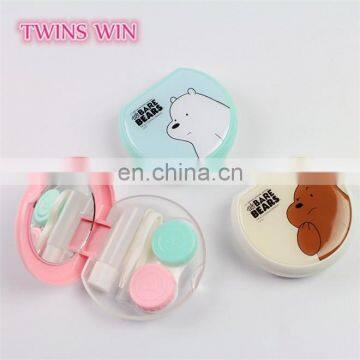 England 2018 Hot Sale Stock Design Round Shaped Cartoon Cute Animal Plastic Eye Glasses Case Box Custom Print With Logo photo-3