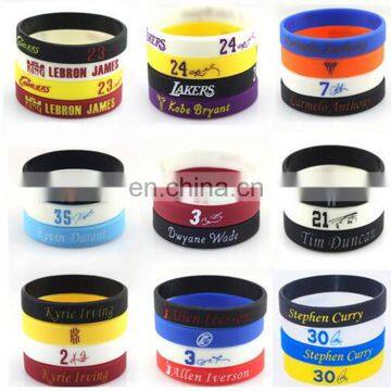 Jewelry Manufacturer Wholesale Custom Printed Silicone Promotional Bracelet