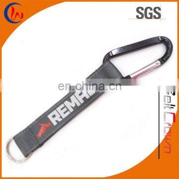 Aluminium Carabiner Strap Key Chain with PVC patch