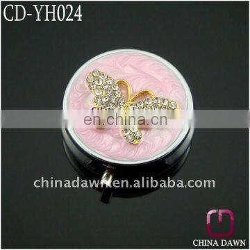 Diamond butterfly Medicine Pill Box CD-YH024