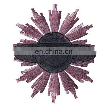 Fancy Large Iron On Applique Beaded Sequin Globe Embroidery Patches For Clothing photo-2