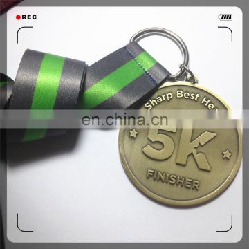 hot sell sports souvenir medal supplier medal with ribbon