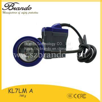 KL7LM-A 3.7V 1.4m or 1.65m cable Corded portable LED Mining Cap Lamp