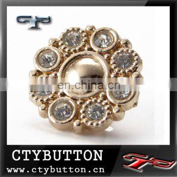 N-CTY-093 fashion rhinestone letter buttons