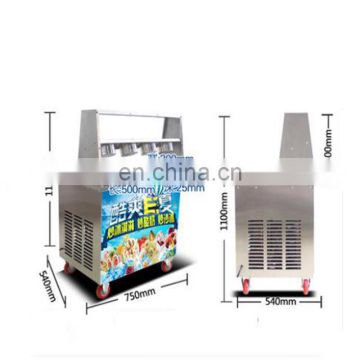 Hot sale fried ice cream machine/instant ice cream rolls machine single square pan