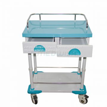 AG-MT032 Patient Nursing Powder Coating Steel Medical Emergency Trolley