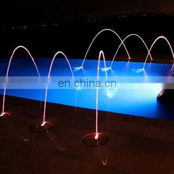 LED light fountain water fountain laminar jets