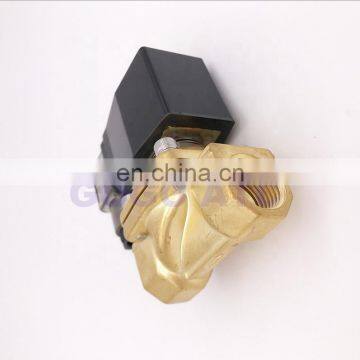 GOGO 2 way Pneumatic Brass 1 1/2" water solenoid valve zero pressure start AC220V Orifice 35mm normal close PU-40 with plug type