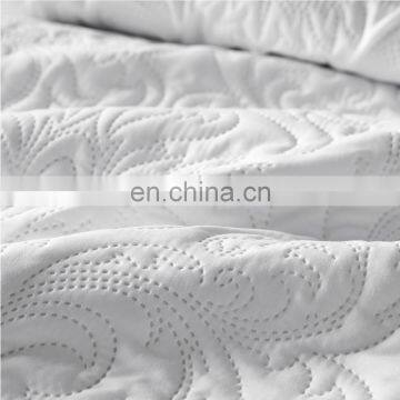 High Quality Beauty Designs African India Turkish Egyptian Double White 3Pcs Cooling Bedspread Set With Pillowcase photo-7