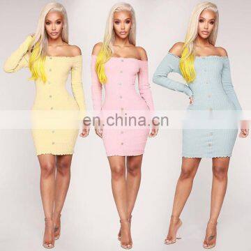 2020 Hot Summer Women Girls Lady Sexy Casual Off the Shoulder Dress photo-5