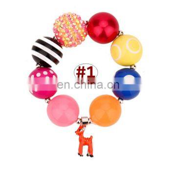 Children Bracelet Kids Girl Colorful Bracelet With Deer Pendants Birthday Holiday Gift 4Colors photo-2