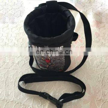 Rock climbing chalk bag with custom image printing