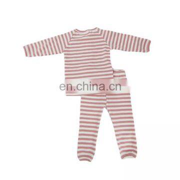 Support Mix Lot Ready Soft Colorful Striped Unsix Baby Yarn Dyed Pajamas Set photo-2