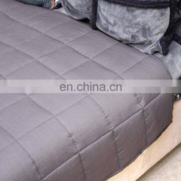 100% Cotton Material Sensory Weighted Blanket 15lbs Customized Gravity Blanket With Minky Duvet Cover /glass Beads photo-5