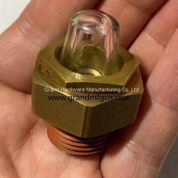 NPT1/2 3/8 Inch Threaded Coolant Sight Glasses Oil Gauge Indicator for Heavy Duty