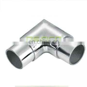 China factory sale fixed 90 degree stainless steel elbow fitting handrail accessory  connector for railing