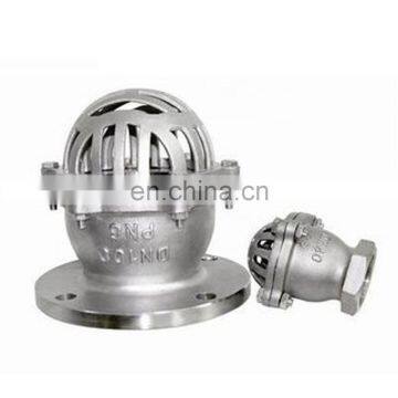 PN16 stainless steel water pump flanged bottom valve foot valve