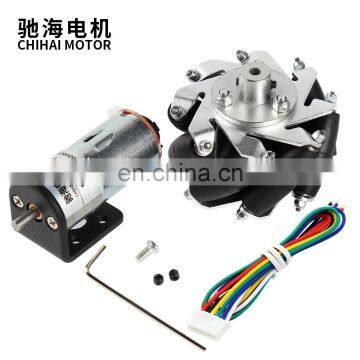 ChiHai Motor DiY Arduino Geared Motors DC Gear Motor With Encoder and 65mm Wheel Coupling Kit For DIY Robot Smart Car photo-5