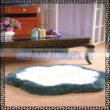 100% Australian Sheepskin Flower Sheepskin Rug Fur Rug