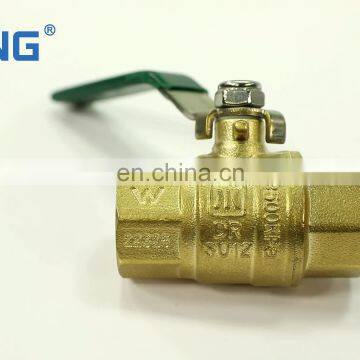 Cheap Price thread forged Watermark Verified Brass Ball Valve angle Water Valve