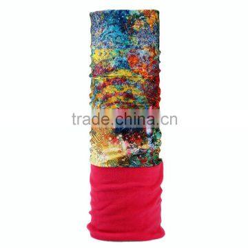 New Products 2016 Multifunctional Neck Tube Red Polar Fleece Bandana photo-5