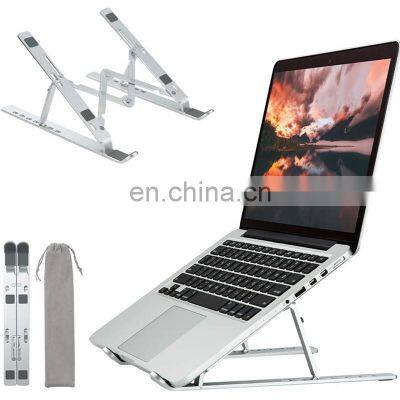 2020 Hot Portable Adjustable Aluminum Ergonomic Laptop Stand new Arrival Laptop Desk Holder Notebook Cooling Pad