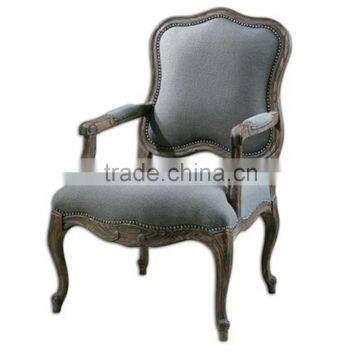 vintage wood sofa chair,French style soft chair with soft back ,solid wood high quality Morris chair