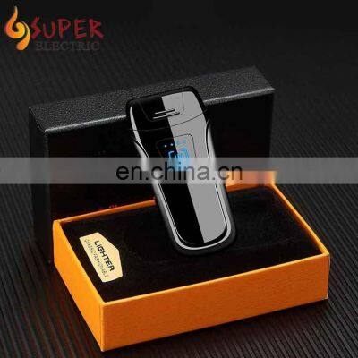 New Wholesale Dual Arc USB Lighter Fancy Design Rechargeable Windproof Cigarette Lighter