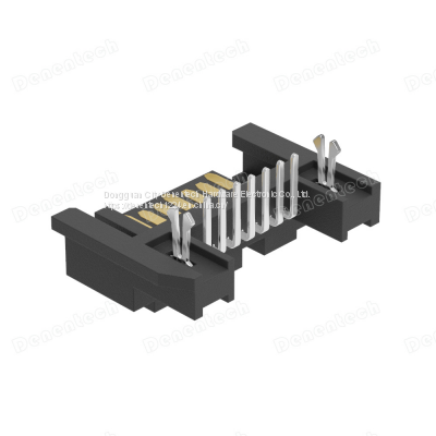 Denentech SATA 7P Male Right Angel DIP Connector