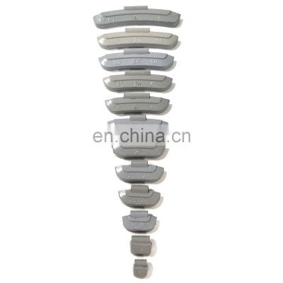 Clip on wheel balance weights for steel and alloy rim keep balancing