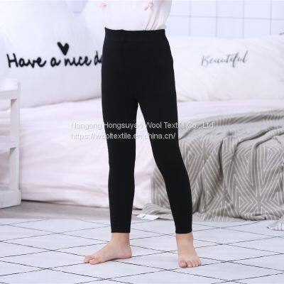 Hot Selling Winter Season Kids' Autumn Cashmere Fabric Pants Warm Trousers photo-3