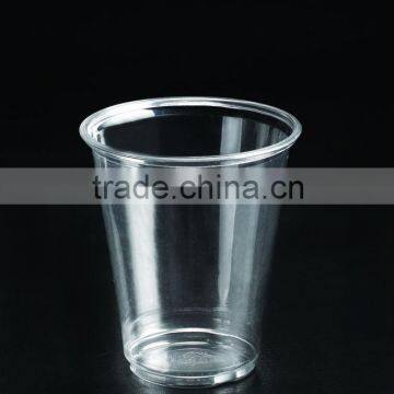 Popular 7oz/200ml translucent disposable plastic cup for cold drinking, logo upto six colors could be printed on the cup