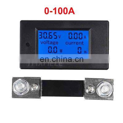 DC Voltmeter Ammeter Power Energy Digital Voltage Current Meter LCD 4 Inch DC 6.5-100V 100A With Shunt photo-2