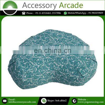 Pure 100% Cotton Yoga Crescent Cushion Half Moon Cushion Manufacturer And Supplier From India photo-2