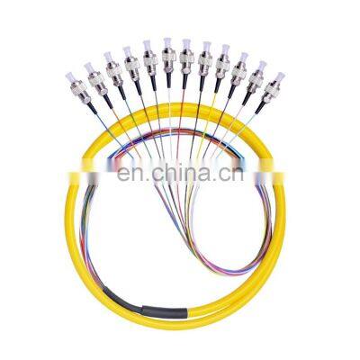 1.5M Fiber Optic Pigtai FC Multi mode 50125 625125 09mm 12 cores fc/pc fiber optic pigtail