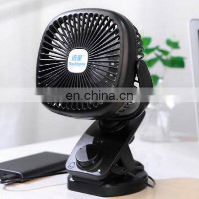New Trending Portable Auto Rotating Desktop Mini Fan Rechargeable Mini Charging Fan photo-3