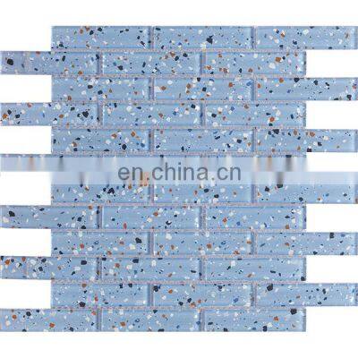 JBN 3D Glass Kitchen Backsplash Bathroom Mosaic Tile Swimming Pool Crystal Glass Tile for Wall