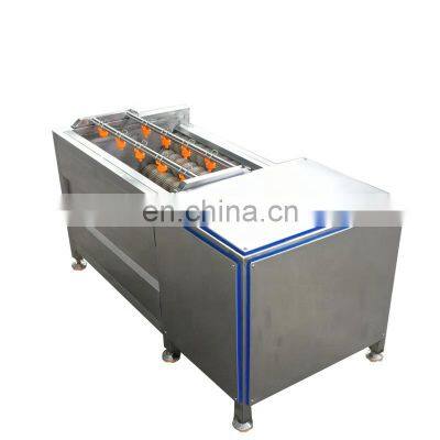 Vegetable carrot brush washing cleaning machine potato ginger brush roller washer and peeler machine