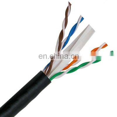 23awg Bare Copper UTP FTP Outdoor Pass Test Cat6 Lan Cable Single Jacket Cat6 Network Cable