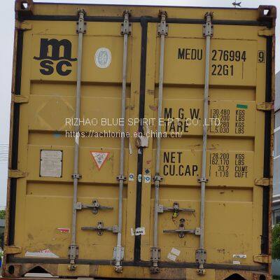 Disinfectant 200g Tablet in 5kg Bags Into 1000kg Catons With Pallet Total 21mt per One Container 20' CAS NO.: 87-90-1 photo-5