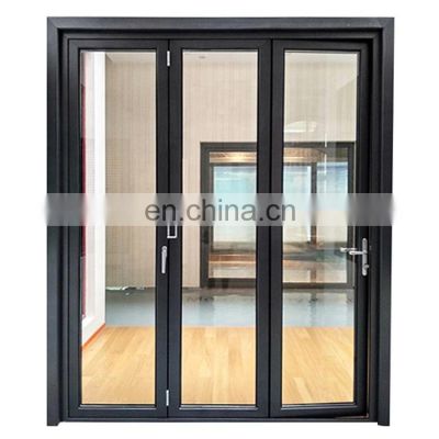 Hot sale factory price aluminum framed tempered glass folding door