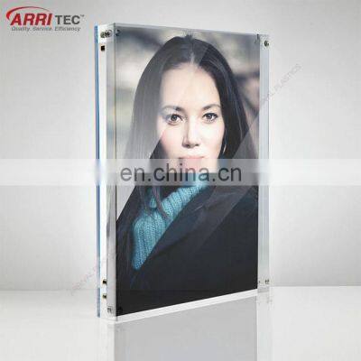 Countop Acrylic Wedding Photo Frame Wholesale Clear Acrylic Display Magnetic Photo Frames